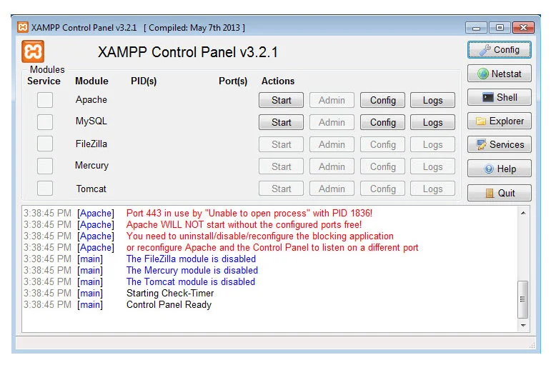 Cách kiểm tra cài đặt của XAMPP